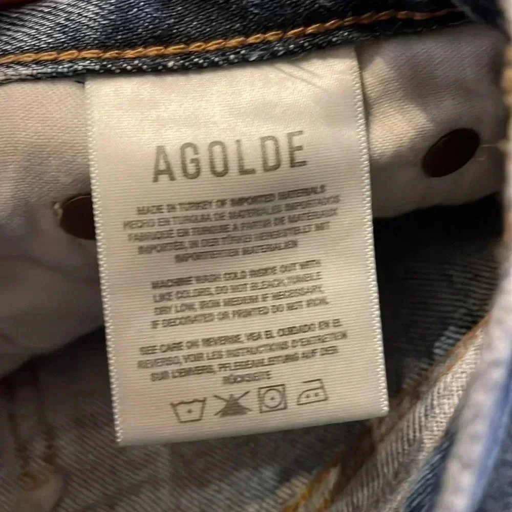 AGOLDE Lana Vintage Straight Leg Jeans in Wash Backdrop